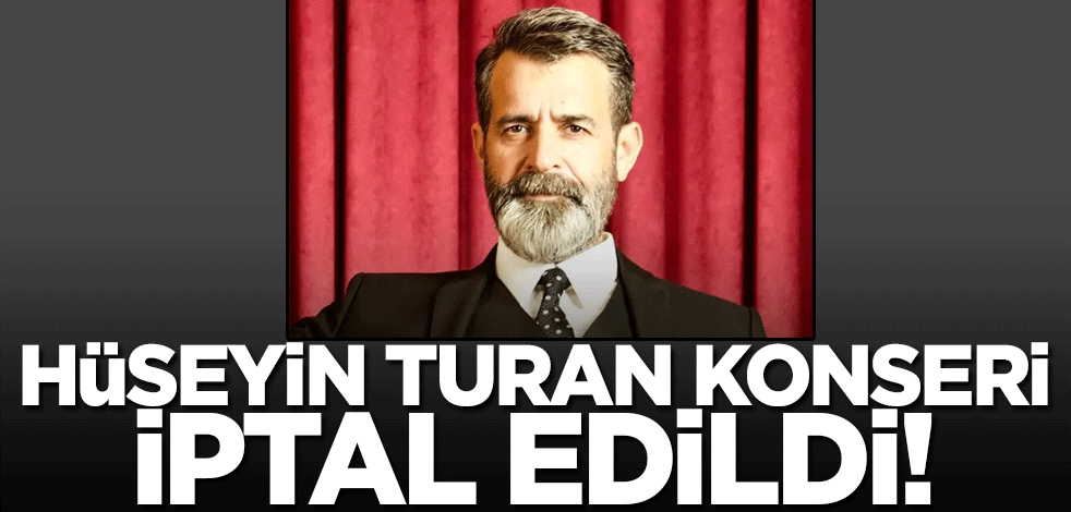 Bursa Büyükşehir Belediyesi'nden çok net mesaj! Hüseyin Turan konseri iptal edildi...
