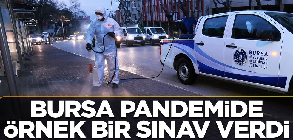 Bursa pandemide örnek bir sınav verdi