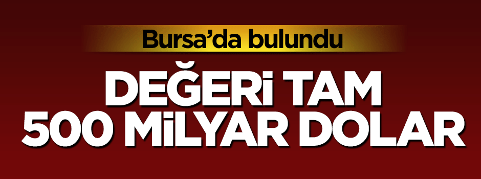 Bursa'da 500 milyar dolarlık mermer rezervi bulundu