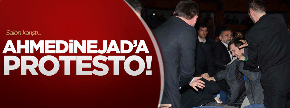 Bursa'da Ahmedinejad'a protesto