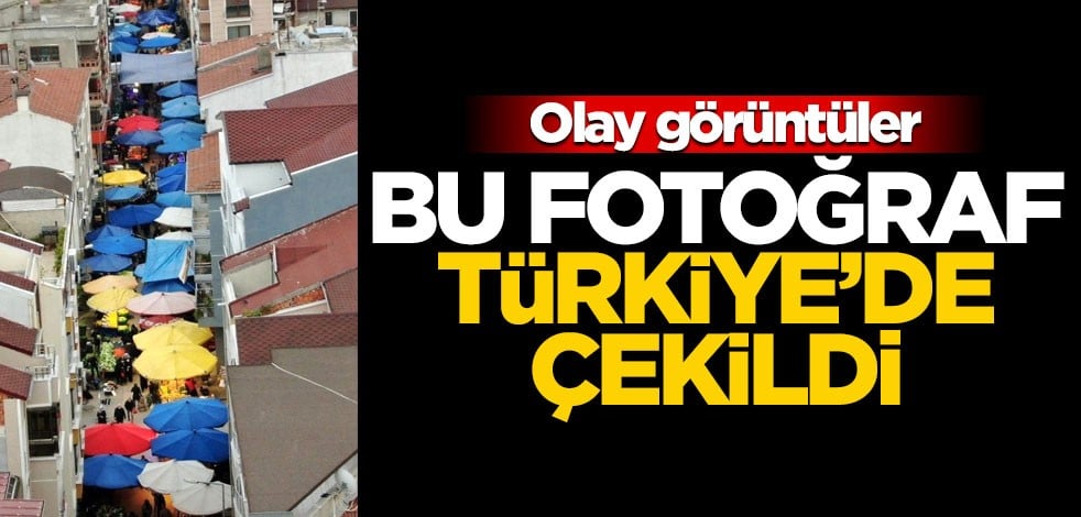 Bursa'da çekilen görüntü olay oldu!