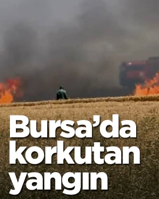 Bursa'da korkutan yangın! Ekipler olay yerinde