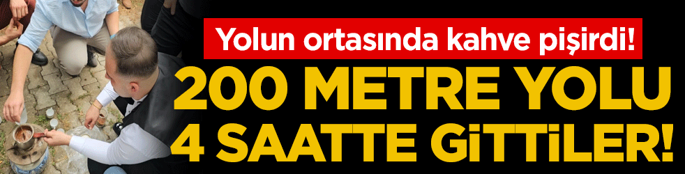 Bursa'da sıra dışı gelenek: 200 metreyi 4 saatte gittiler!