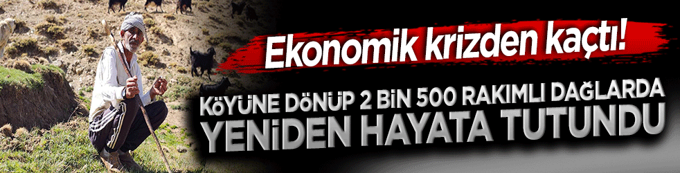 Bursa'daki ekonomik krizden kaçtı! Köyüne dönüp 2 bin 500 rakımlı dağlarda yeniden hayata tutundu!