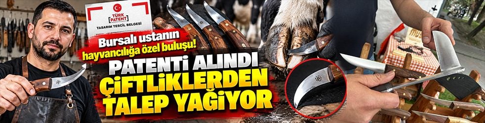 Bursalı ustadan hayvancılığa özel buluş! Patenti alındı, çiftliklerden talep yağıyor
