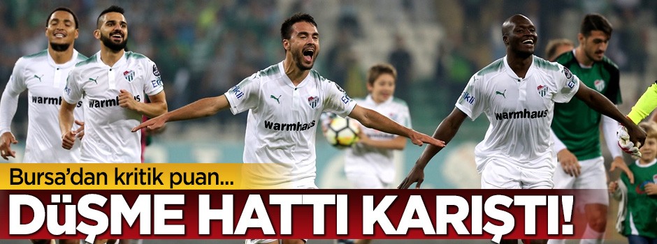 Bursaspor kazandı! Düşme hattı karıştı