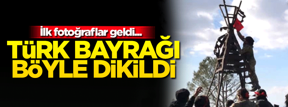 Burseya Dağı'ndan ilk görüntü! Türk bayrağı böyle dikildi...