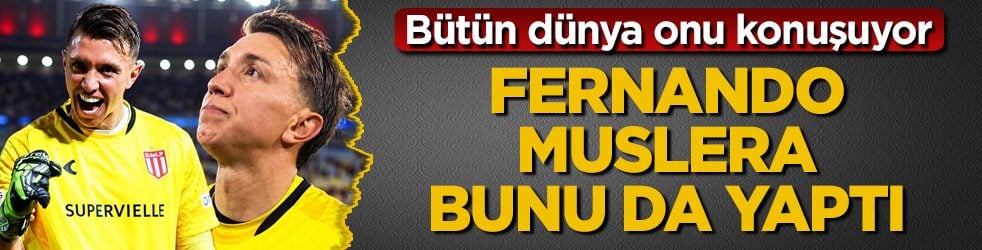 Bütün dünya onu konuşuyor! Fernando Muslera bunu da yaptı 