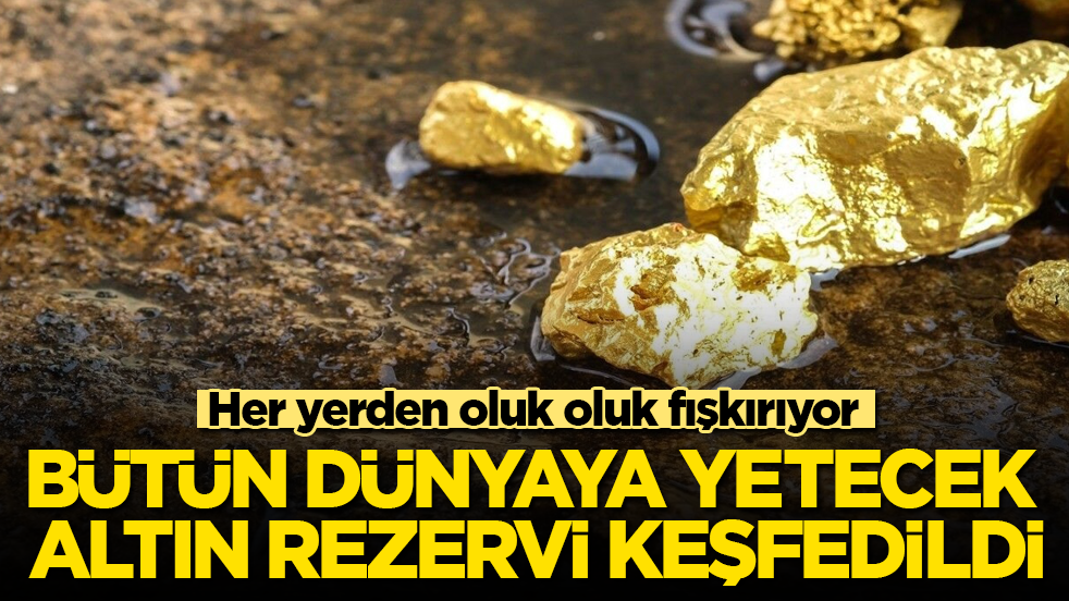 Bütün dünyaya yetecek altın rezervi keşfedildi! Her yerden oluk oluk fışkırıyor
