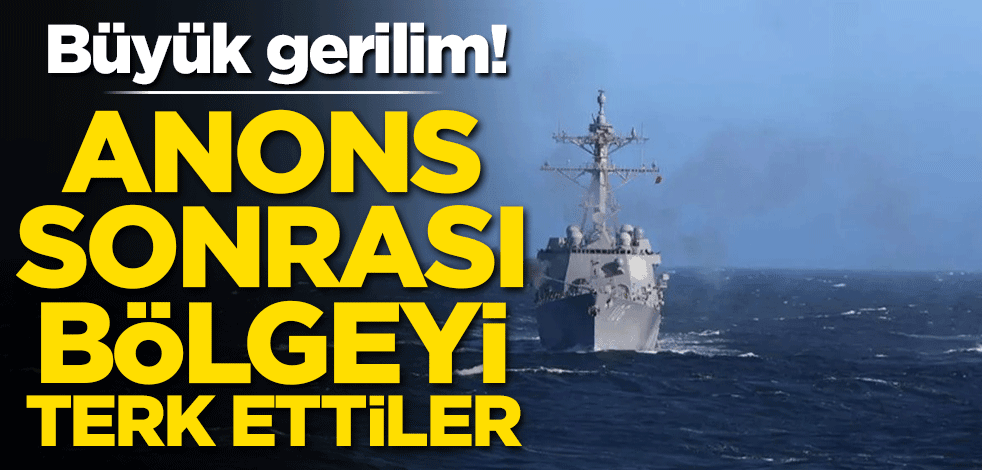 Büyük gerilim! Anons sonrası bölgeyi terk ettiler