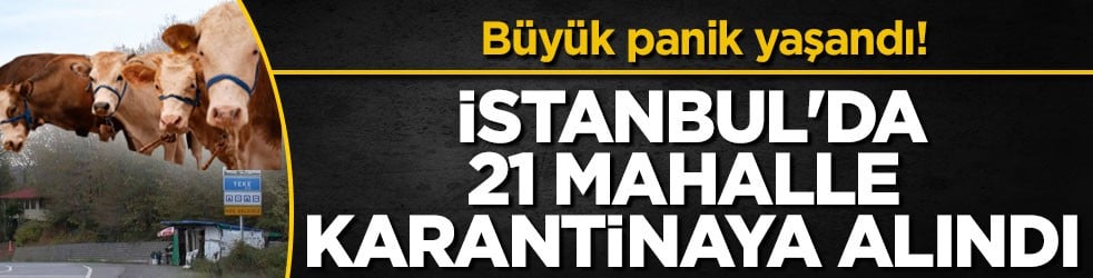 Büyük panik yaşandı! İstanbul'da 21 mahalle karantinaya alındı