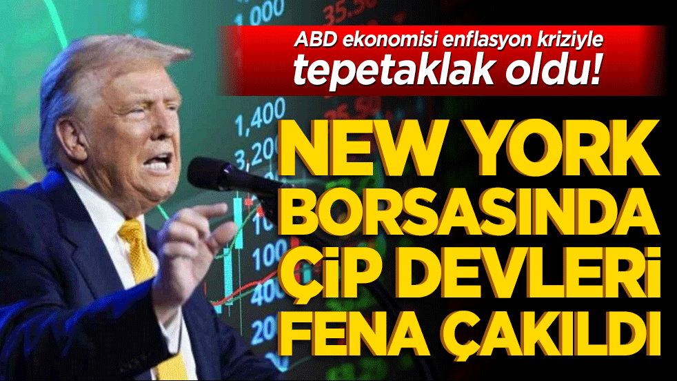 Büyük şeytan ABD ekonomisi Orta Doğu'daki savaş tamtamları ve enflasyon kriziyle tepetaklak oldu! New York borsasında çip devleri fena çakıldı!
