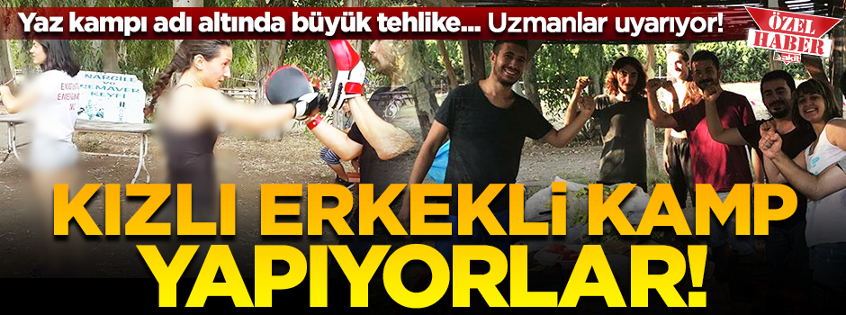 Büyük tehlike! Kızlı erkekli ormanda kamp yapıyorlar