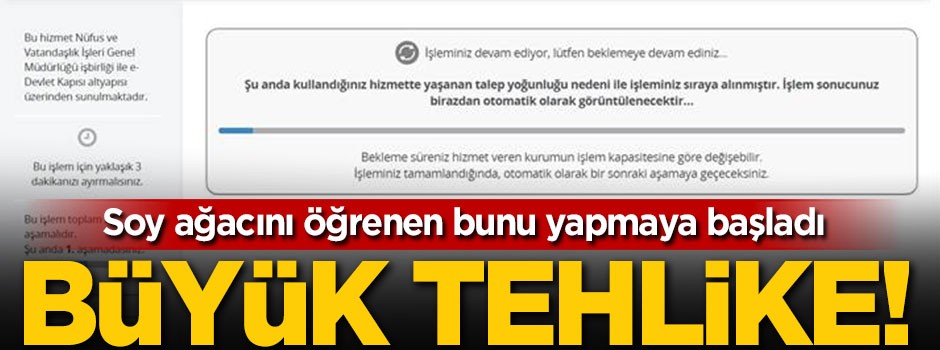 Büyük tehlike! Soy ağacını öğrenenler bunu yapmaya başladı