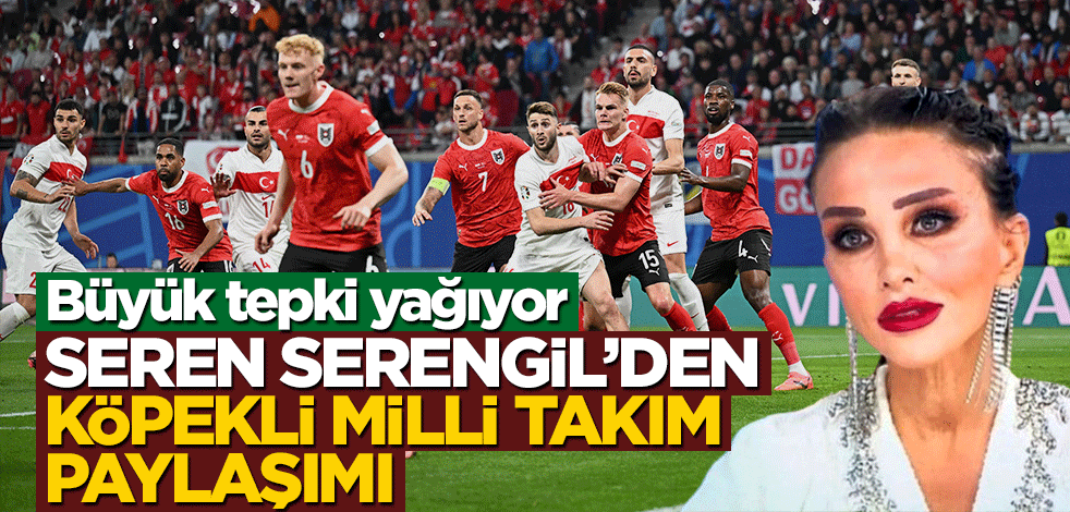 Büyük tepki yağıyor! Seren Serengil'den köpekli milli takım paylaşımı