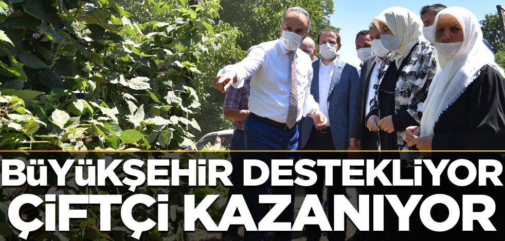 Büyükşehir destekliyor, çiftçi kazanıyor