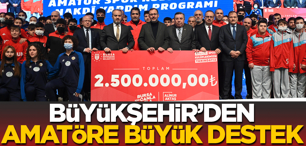 Büyükşehir’den amatöre büyük destek