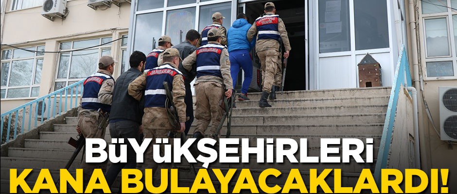 Büyükşehirleri kana bulayacaklardı! Yakalandılar