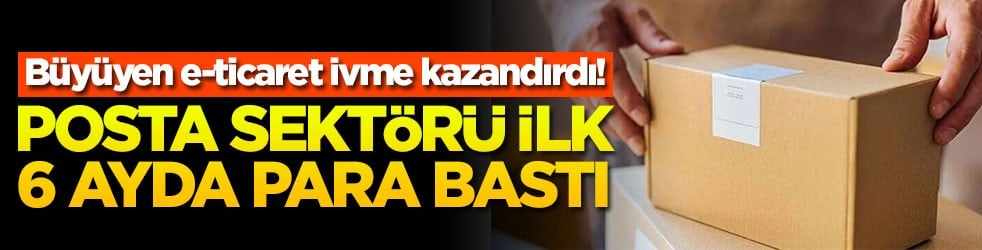 Büyüyen e-ticaret ivme kazandırdı! Posta sektörü ilk 6 ayda para bastı