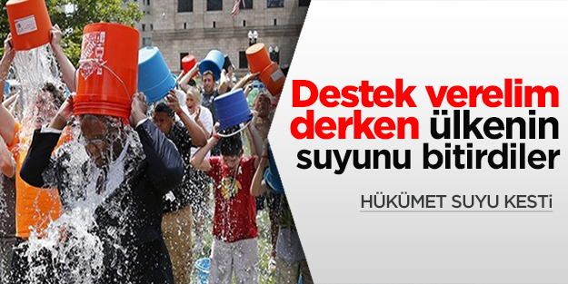 'Buzlu su ile meydan okuma' ülkenin suyunu bitirdi