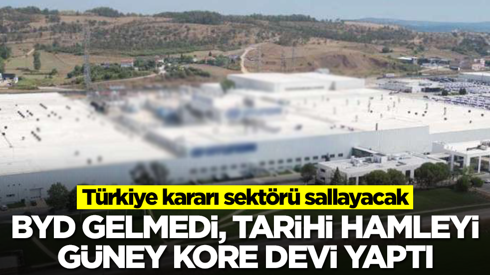 BYD gelmedi, tarihi hamleyi Güney Kore devi yaptı: Türkiye kararı sektörü sallayacak