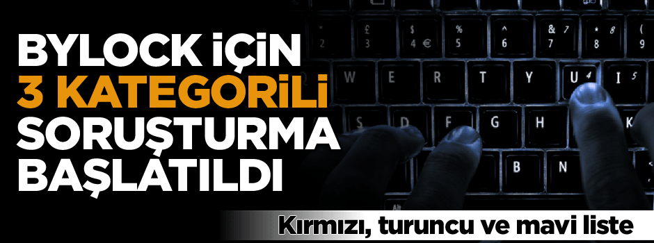 ByLock için 3 kategorili soruşturma başlatıldı