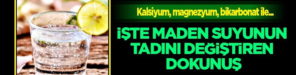 C vitamini deposu meyve suyu bu ama... Maden suyu: toksin temizleyici görmek doğru değil