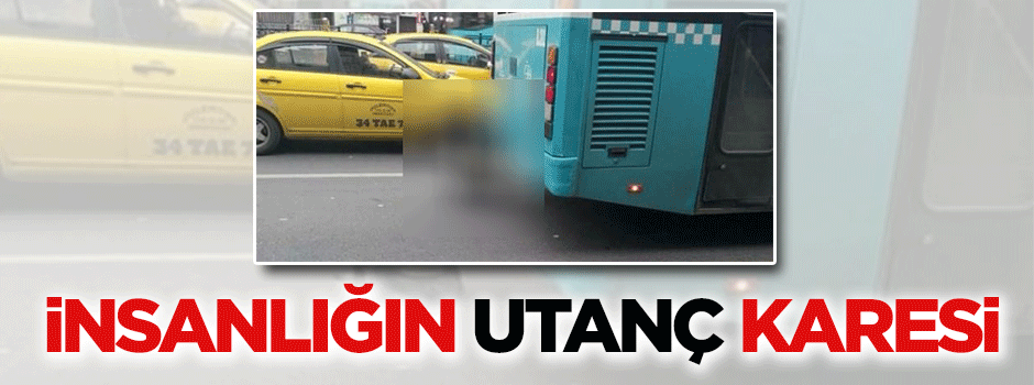 Caddenin ortasında yürek sızlatan fotoğraf