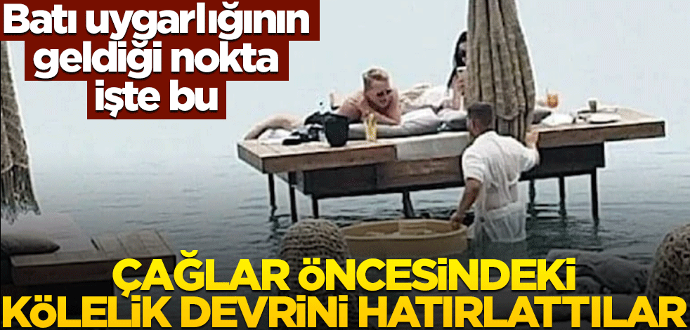Çağlar öncesindeki kölelik devrini hatırlattılar! Batı uygarlığının geldiği nokta işte bu