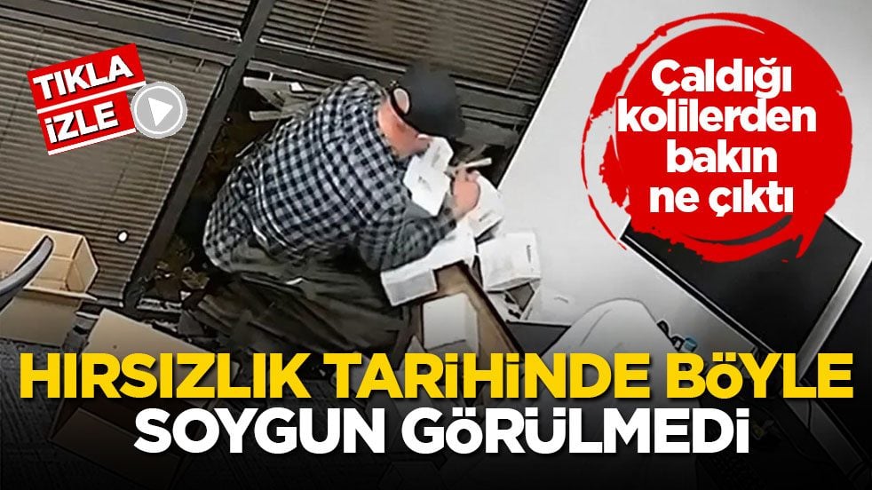 Çaldığı kolilerden bakın ne çıktı! Hırsızlık tarihinde böyle soygun görülmedi