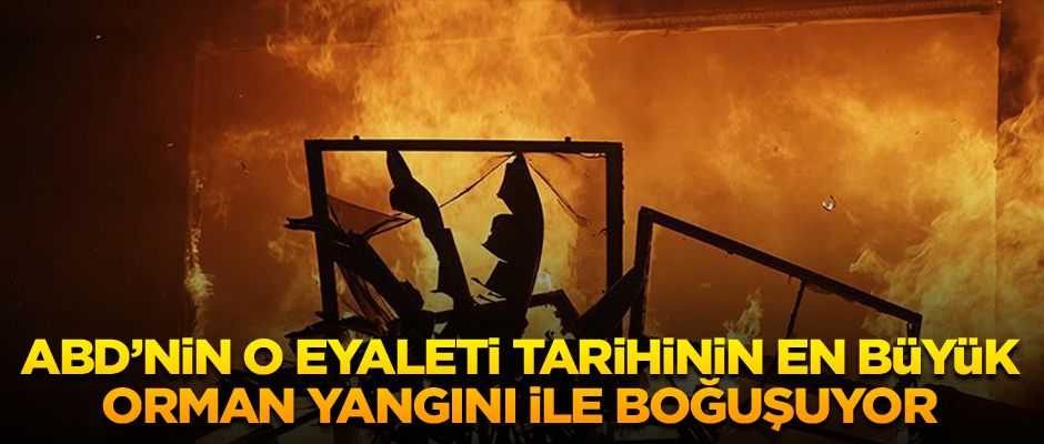 California tarihindeki en büyük orman yangınlarıyla boğuşuyor