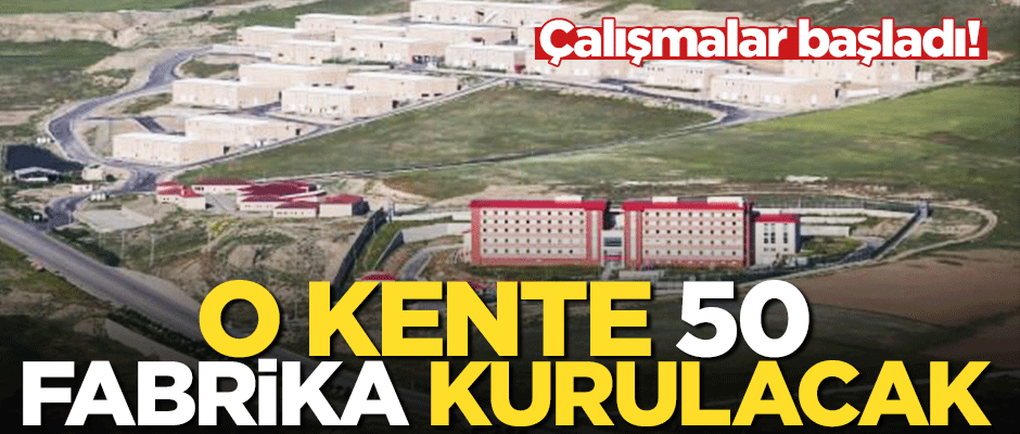 Çalışmalara başlandı! Van'da 50 fabrika kurulacak