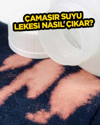 Çamaşır suyu lekesi nasıl çıkar? Eski güvenli sizi bekliyor. Sadece 1 pamuğu ıslatıyoruz