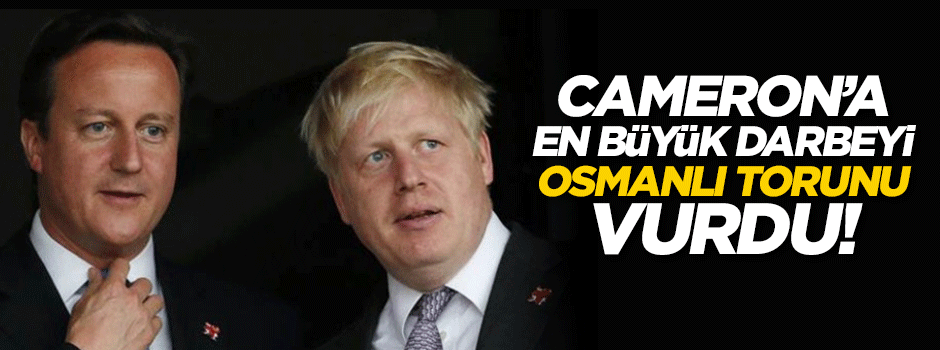 Cameron'a en büyük darbeyi 'Osmanlı torunu' vurdu