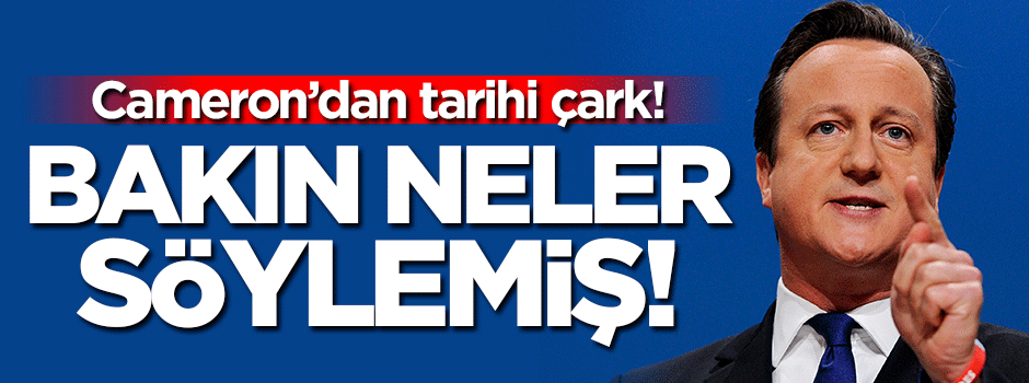 Cameron'dan büyük değişim