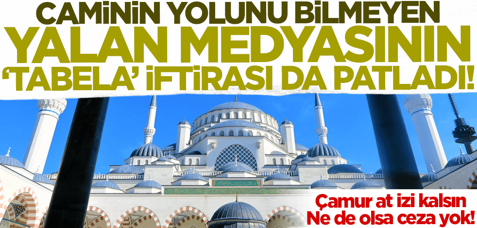 Diyanet'e operasyonları bitmiyor! Caminin yolunu bilmeyen yalan medyasının 'tabela' iftirası da patladı!