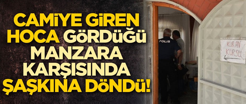 Camiye giren hoca gördüğü manzara karşısında şaşkına döndü!