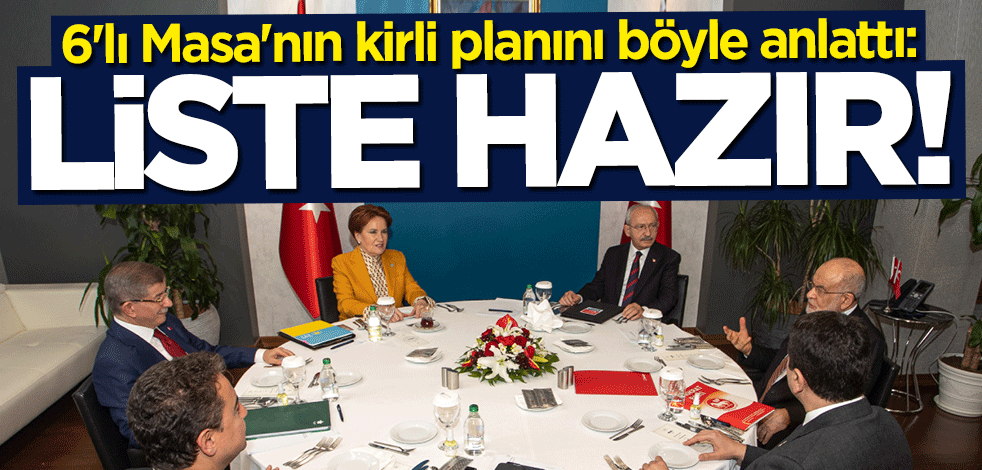 Can Ataklı 6'lı Masa'nın kirli planını böyle anlattı: 9 bin kişilik liste hazır