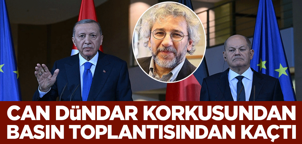 Can Dündar korkusundan basın toplantısından kaçtı