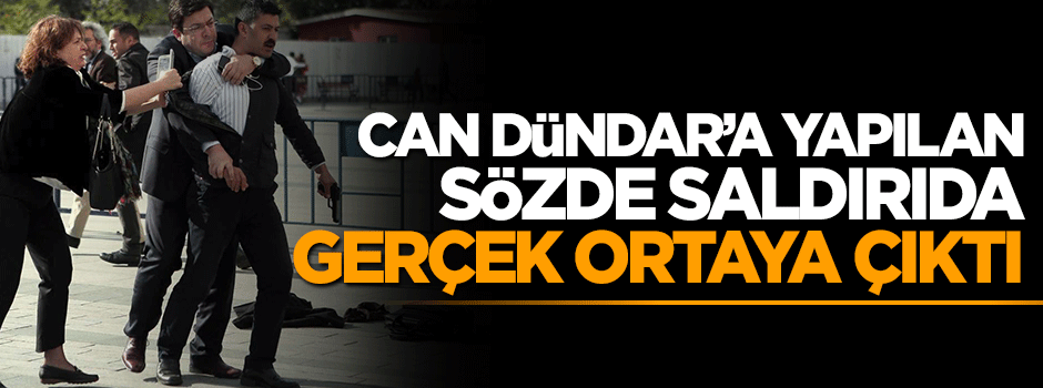 Can Dündar'a yönelik sözde saldırı tiyatro çıktı