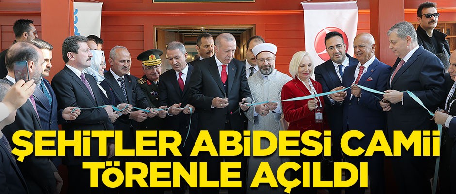 Çanakakkale Şehitler Abidesi Camii törenle açıldı
