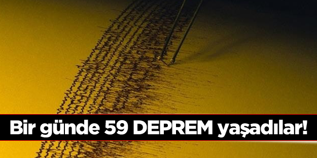 Çanakkale gün boyu 59 depremle sarsıldı!