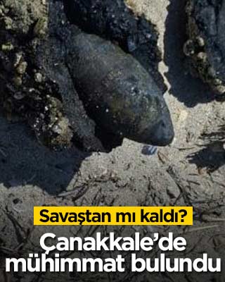 Çanakkale savaşından mı kaldı? Sahilde mühimmat bulundu!