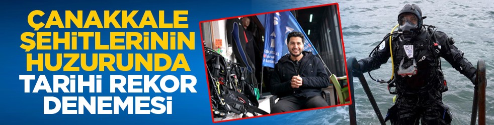 Çanakkale Şehitlerinin huzurunda tarihi rekor denemesi