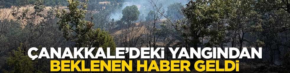 Çanakkale'de alevler kontrol altında