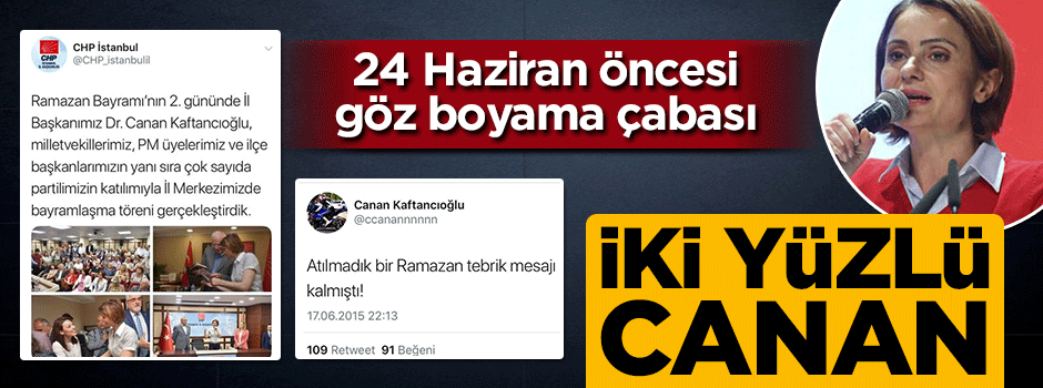 Canan Kaftancıoğlu'nun büyük ikiyüzlülüğü
