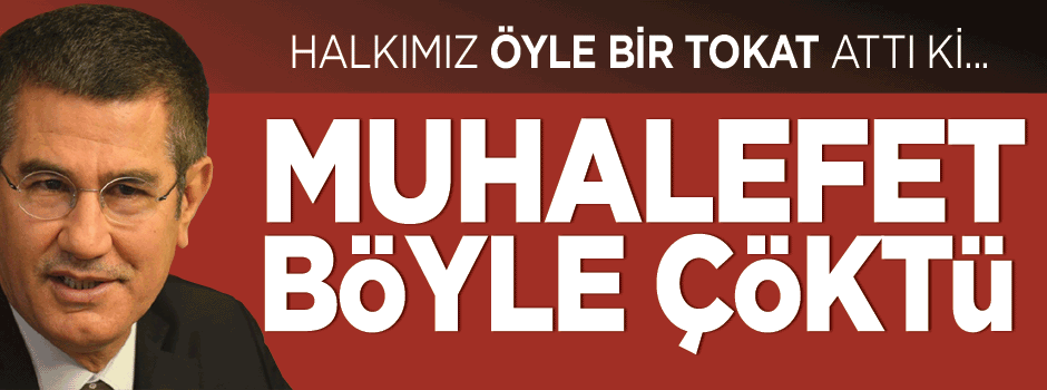 Canikli: 'Halkımız öyle bir tokat attı ki, bütün muhalefet çöktü'
