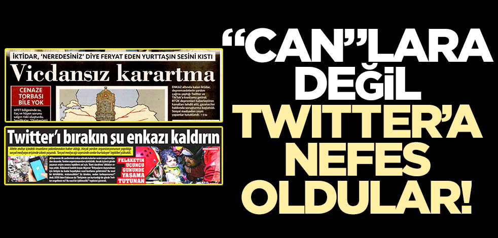 "Can"lara değil, Twitter’a nefes oldular!