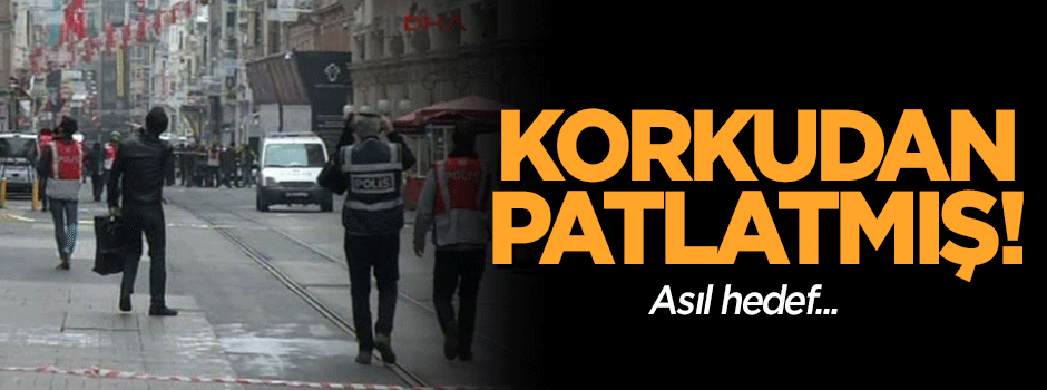 Canlı bomba korkudan patlatmış! Asıl hedef turistler mi?