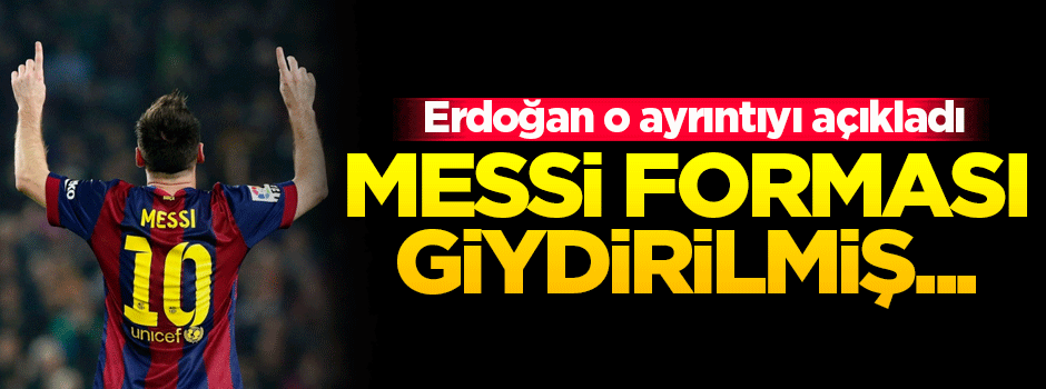 'Canlı bomba Messi forması giymiş'